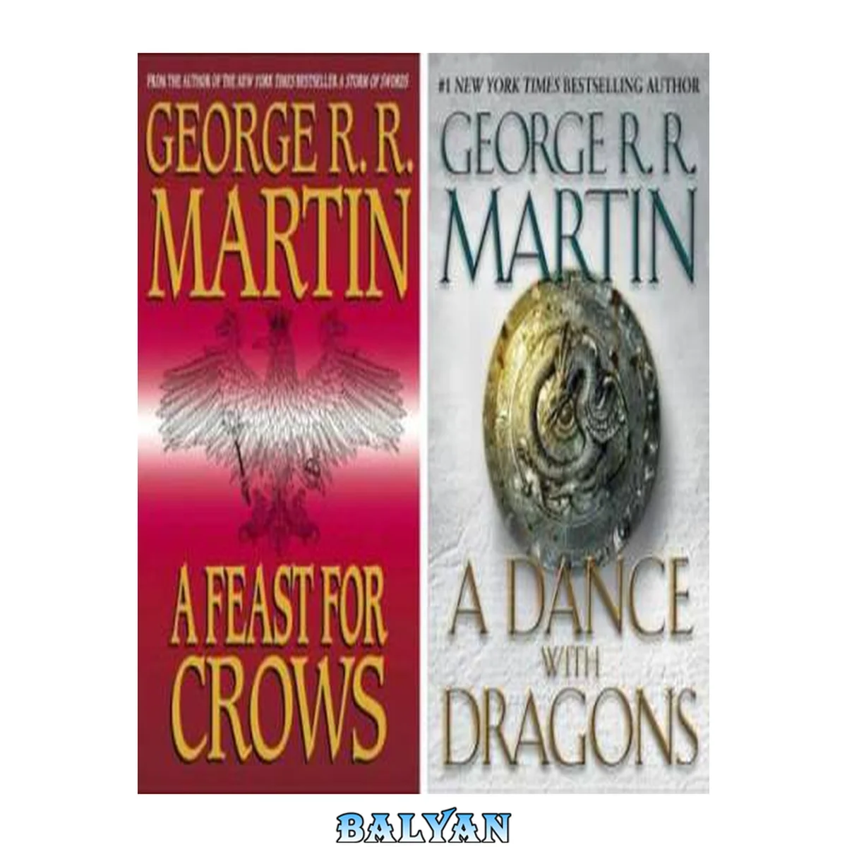 جلد کتاب A Feast for Dragons (A Feast for Crows &amp; A Dance with Dragons reordered into one book)