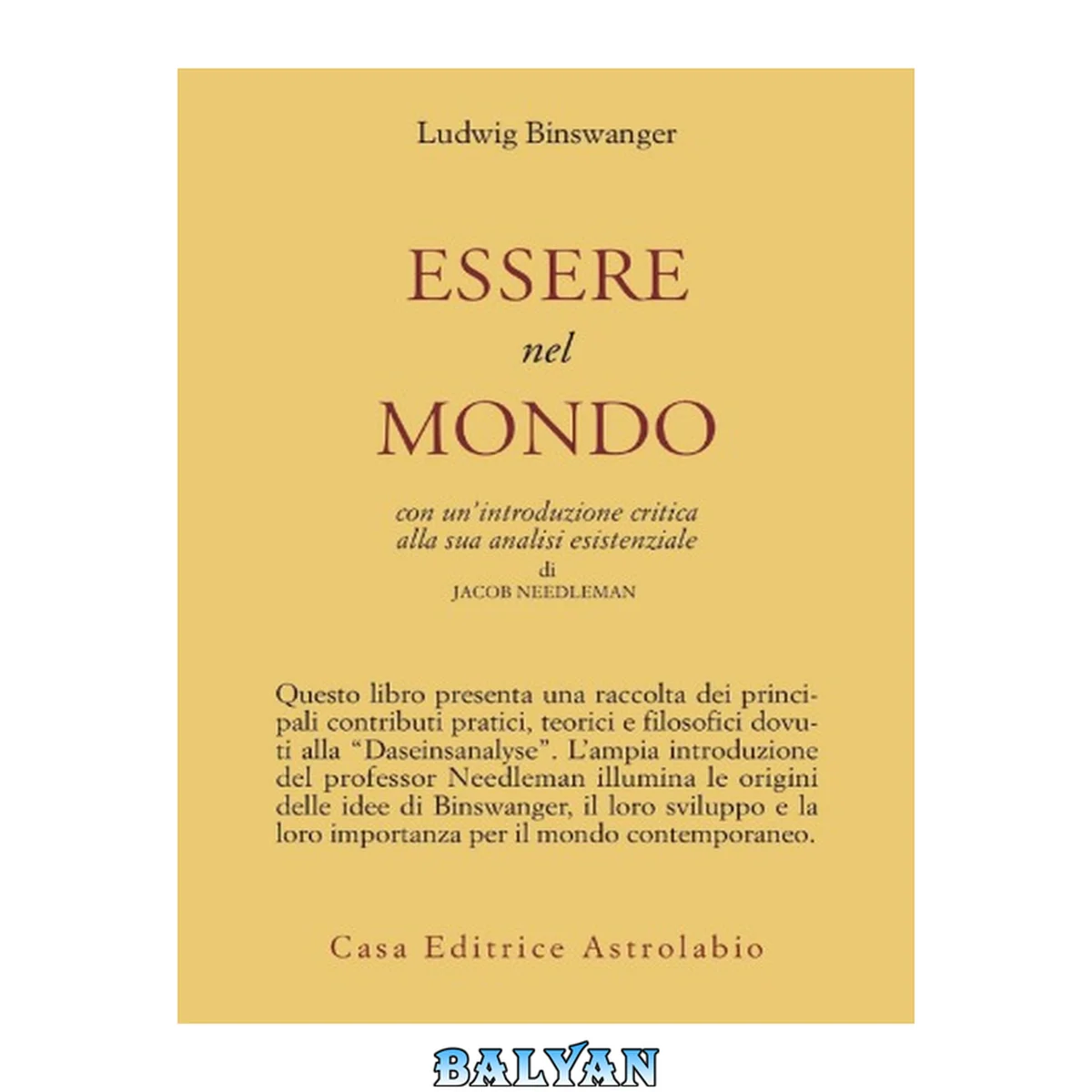 جلد کتاب Essere nel mondo