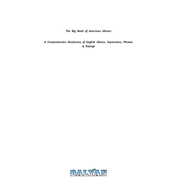 The Big Book of American Idioms