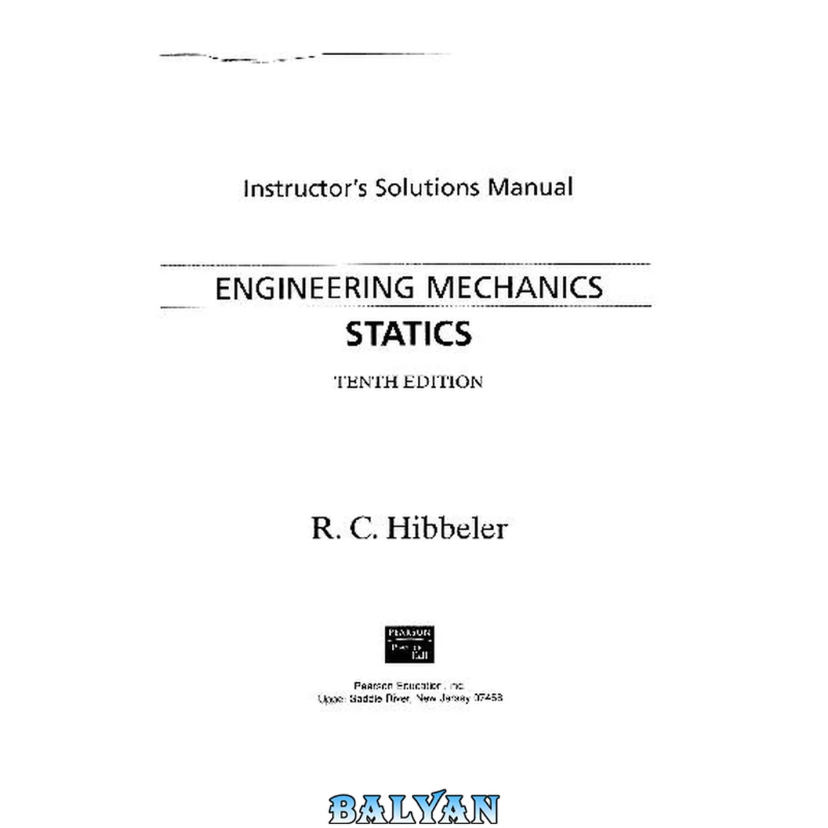 جلد کتاب Engineering Mechanic STATICS