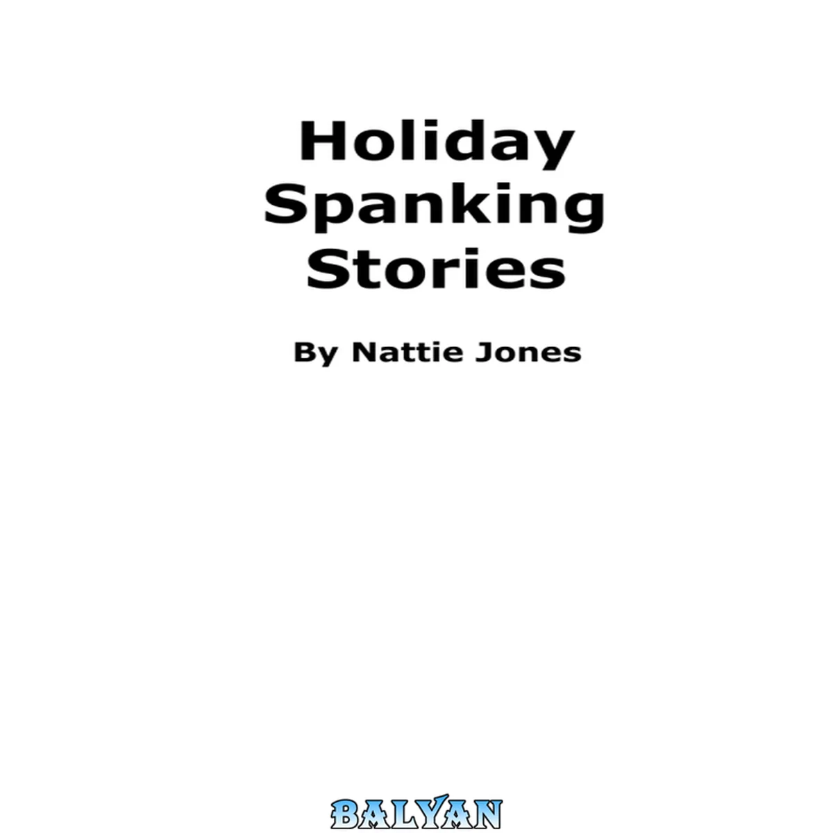 جلد کتاب Holiday Spanking Stories
