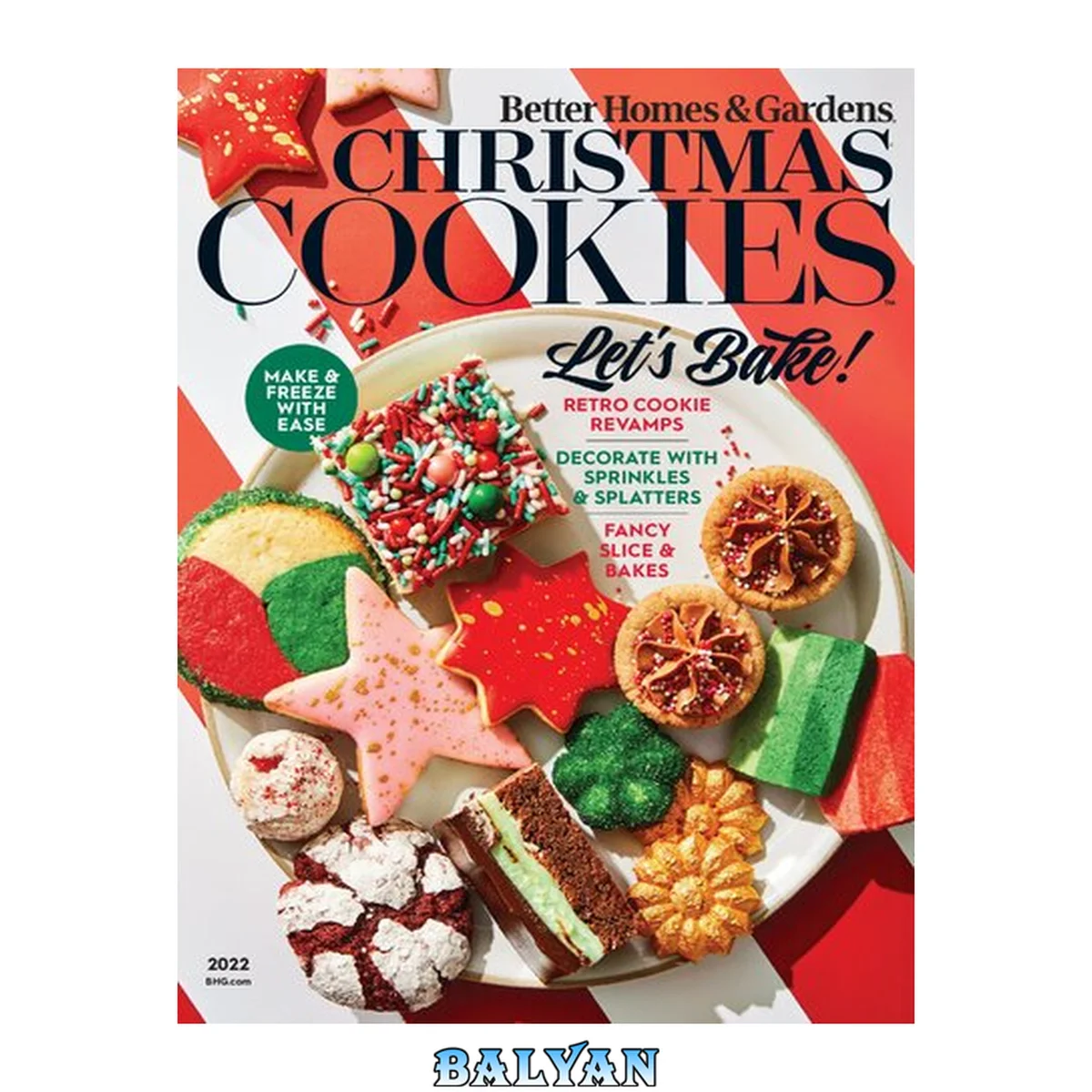 جلد کتاب Better Homes and Gardens - Christmas Cookies 2022