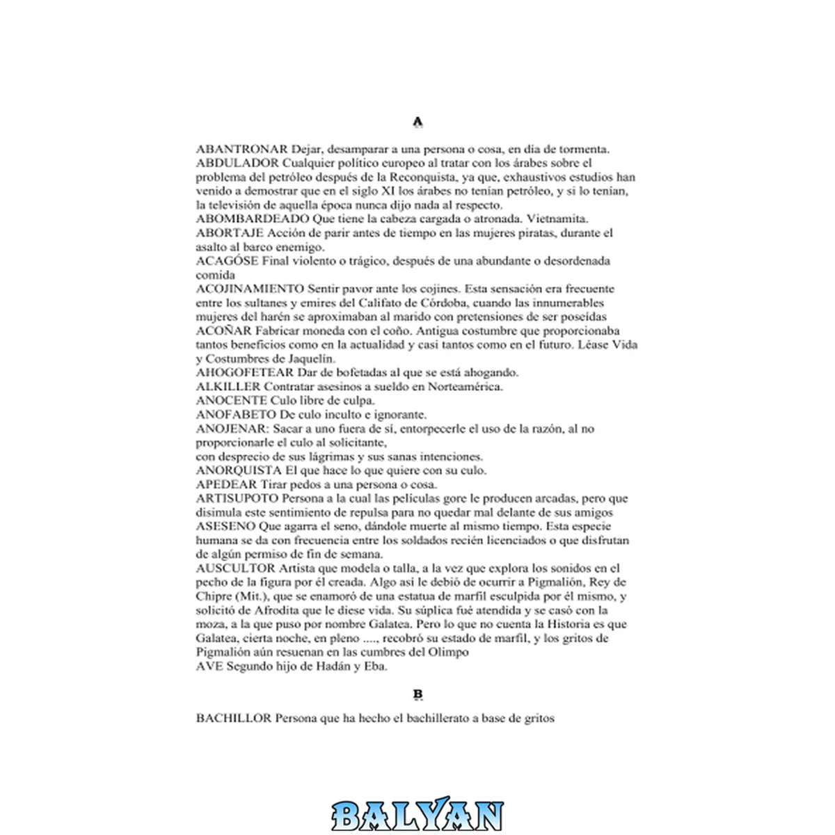 جلد کتاب Diccionario