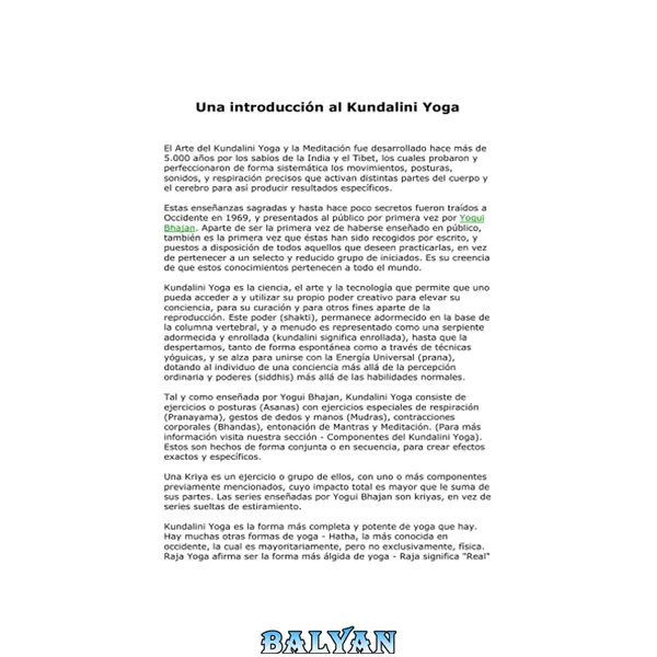 Curso Basico Kundalini Yoga
