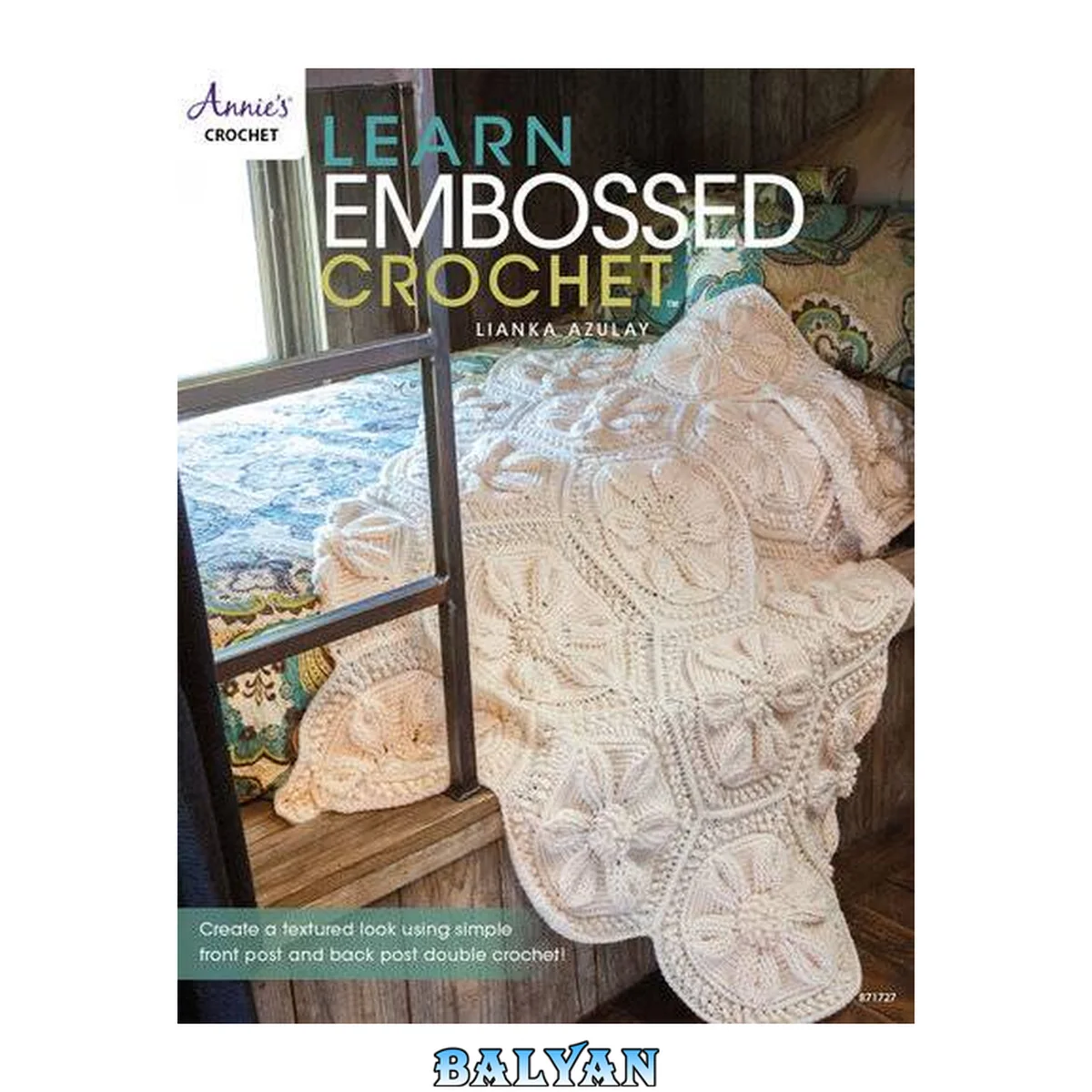 جلد کتاب Learn embossed crochet - create a textured look using simple front post and