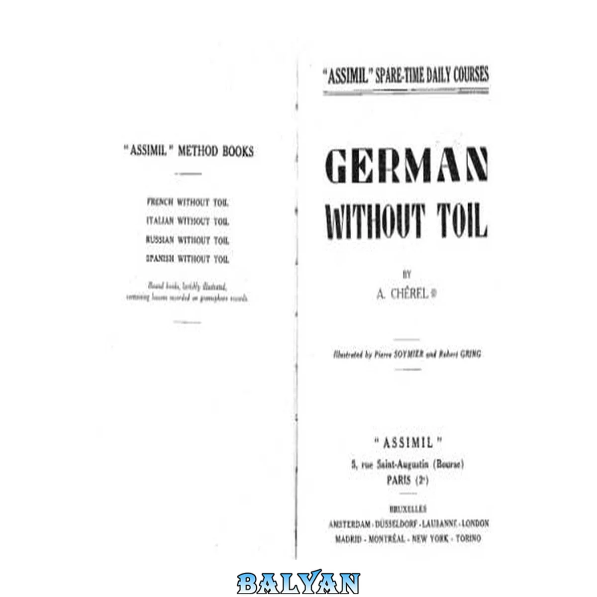 جلد کتاب Assimil German Without Toil
