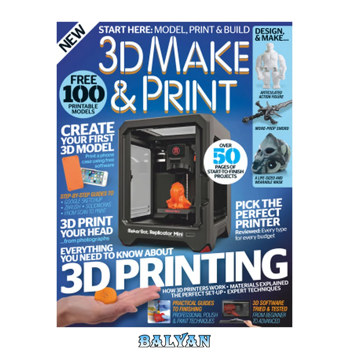 جلد کتاب 3D Make &amp; Print Second Edition