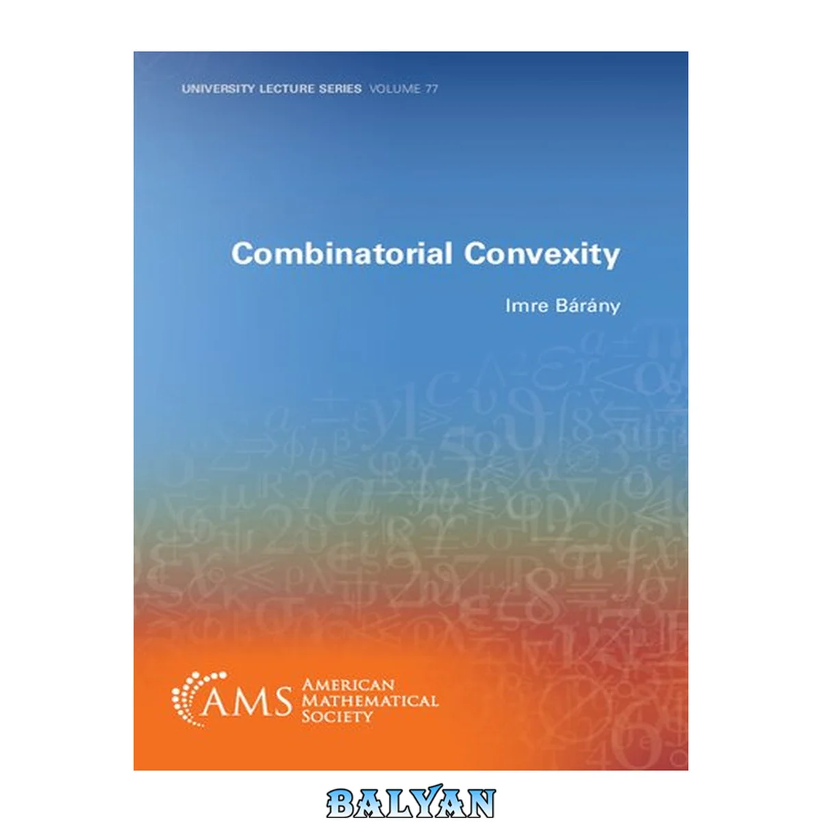 جلد کتاب Combinatorial convexity