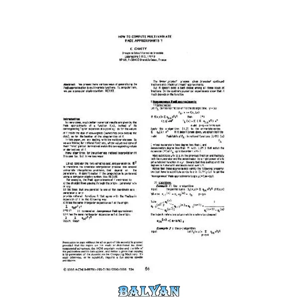 Multivariate Pade approximants