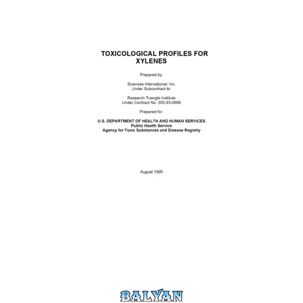 Toxicological profiles - Xylenes