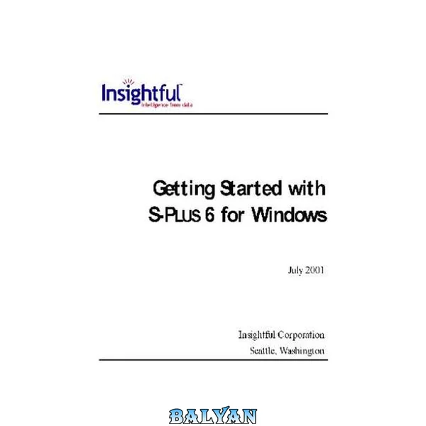 Getting Started with S-PLUS 6 for Windows