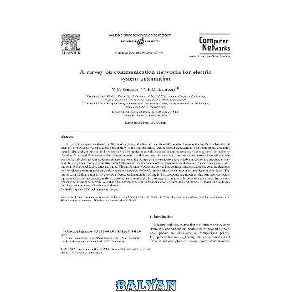 A survey on communication networks for electric system automation