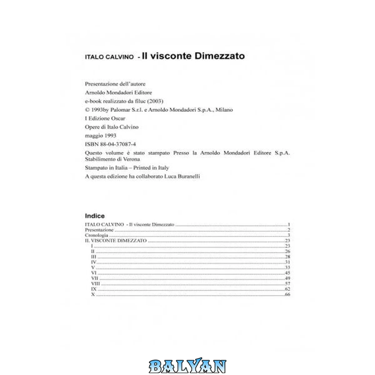 جلد کتاب Il visconte dimezzato (Oscar Mondadori) (Italian Edition)