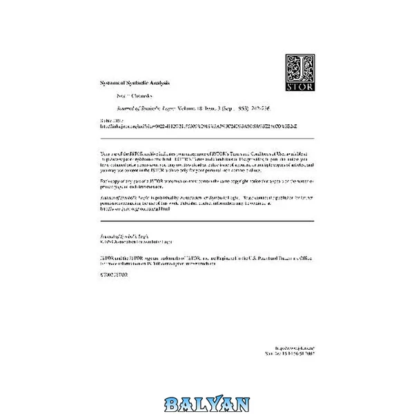 Systems of syntactic analysis