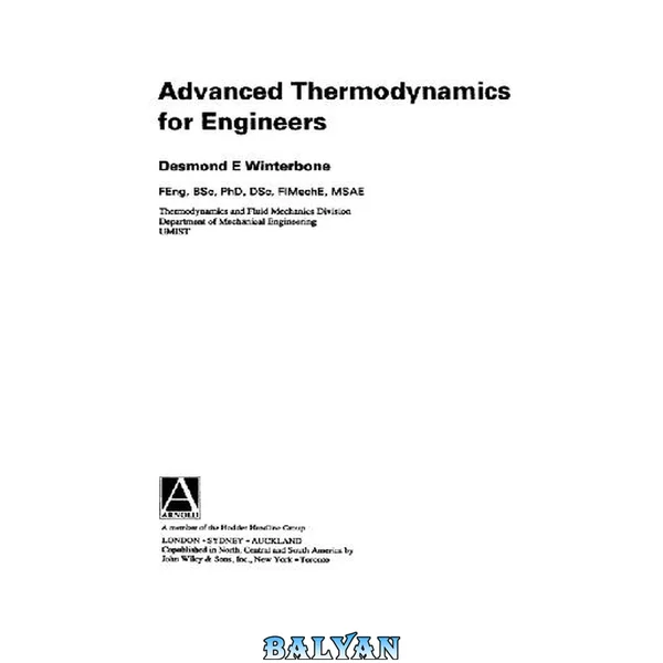 Advanced thermodynamics for engineers