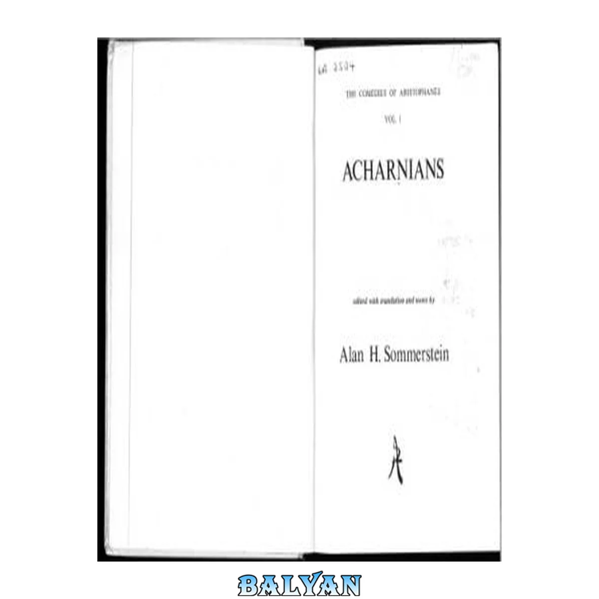 جلد کتاب Aristophanes: Acharnians (The Comedies of Aristophanes, V. 1)