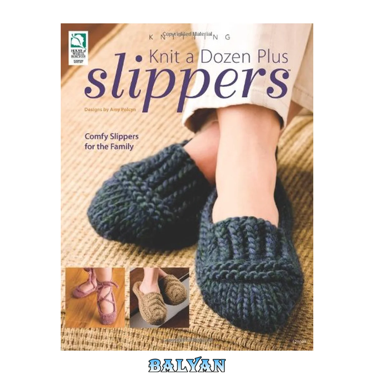 جلد کتاب Knit a dozen plus slippers