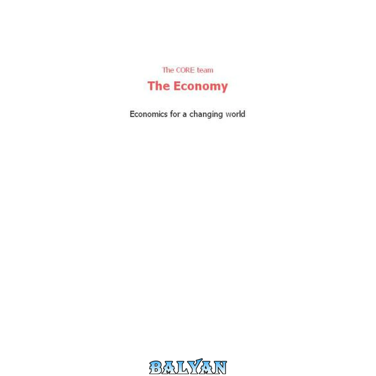 جلد کتاب The Economy