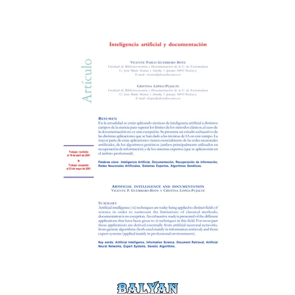 Inteligencia Artificial Y Documentacion