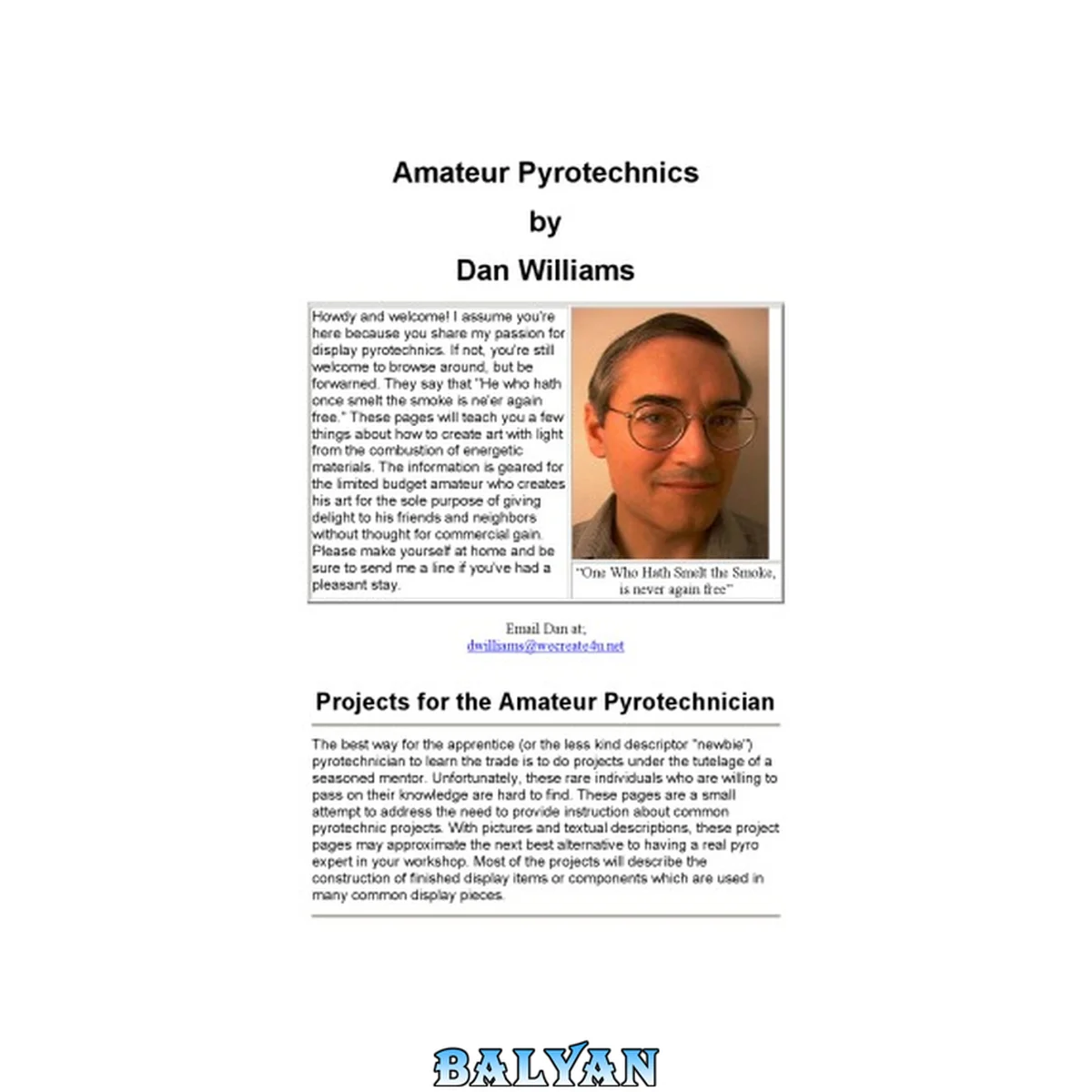جلد کتاب Amateur Pyrotechnics