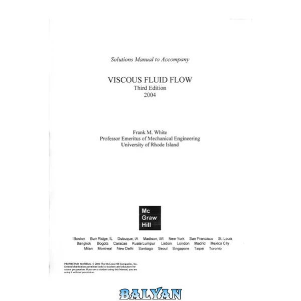 Viscous Fluid Flow Solution Manual