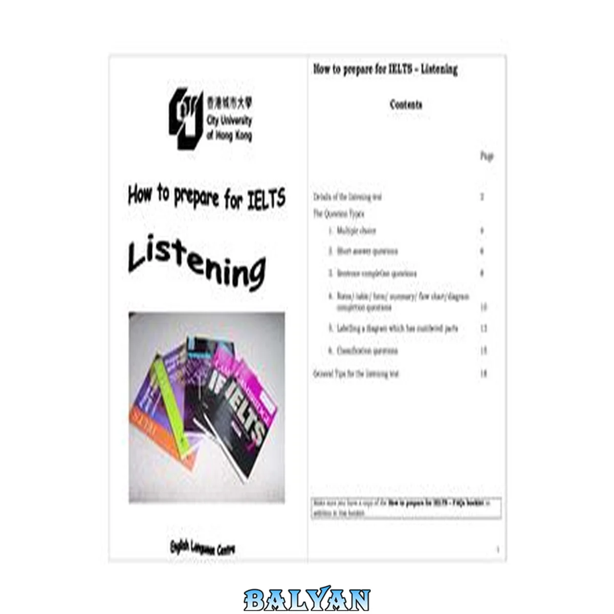 جلد کتاب How to prepare for IELTS listening