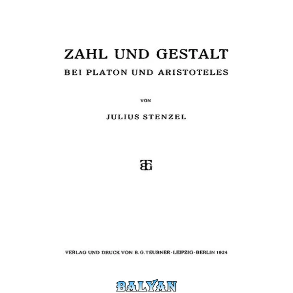 Zahl und Gestalt bei Platon und Aristoteles