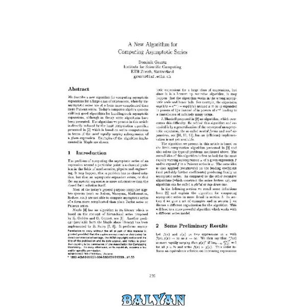 New algorithm for computing asymptotic series