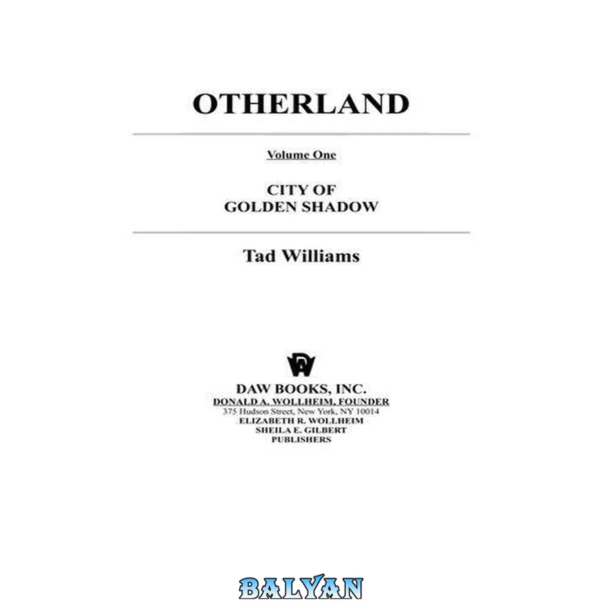 جلد کتاب Otherland: City of Golden Shadow