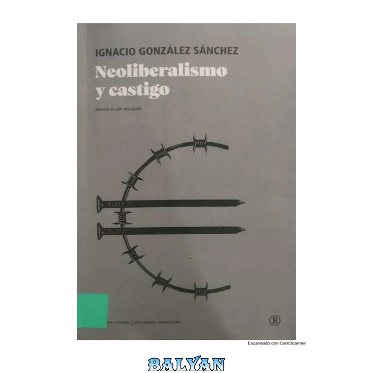جلد کتاب Neoliberalismo y castigo
