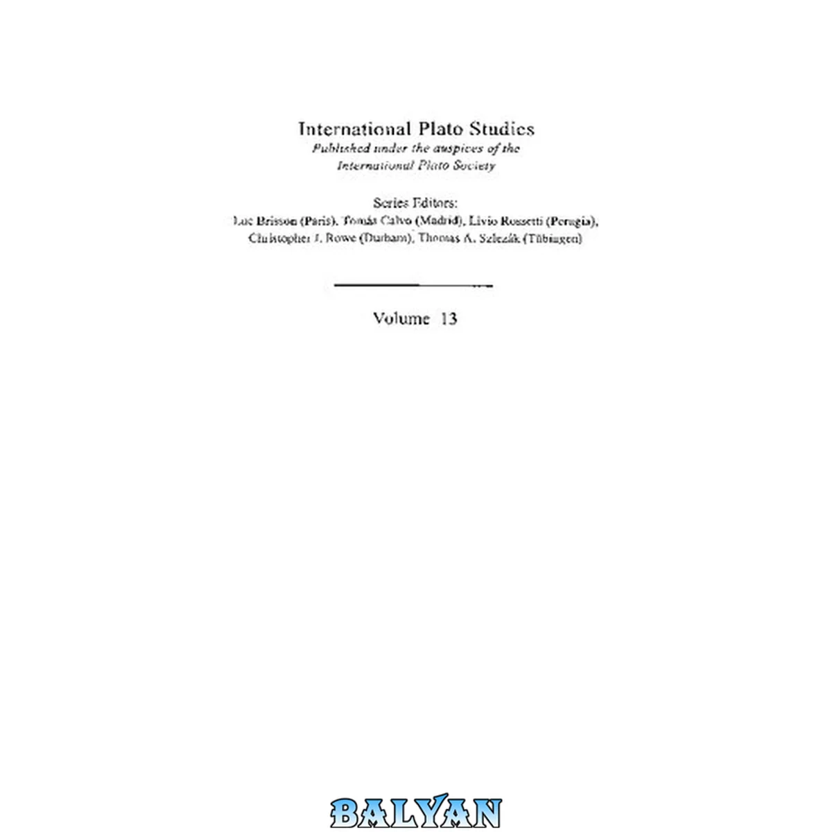 جلد کتاب On Plato: Euthydemus, Lysis, Charmides: Selected Papers from the Vth Symposium Platonicum
