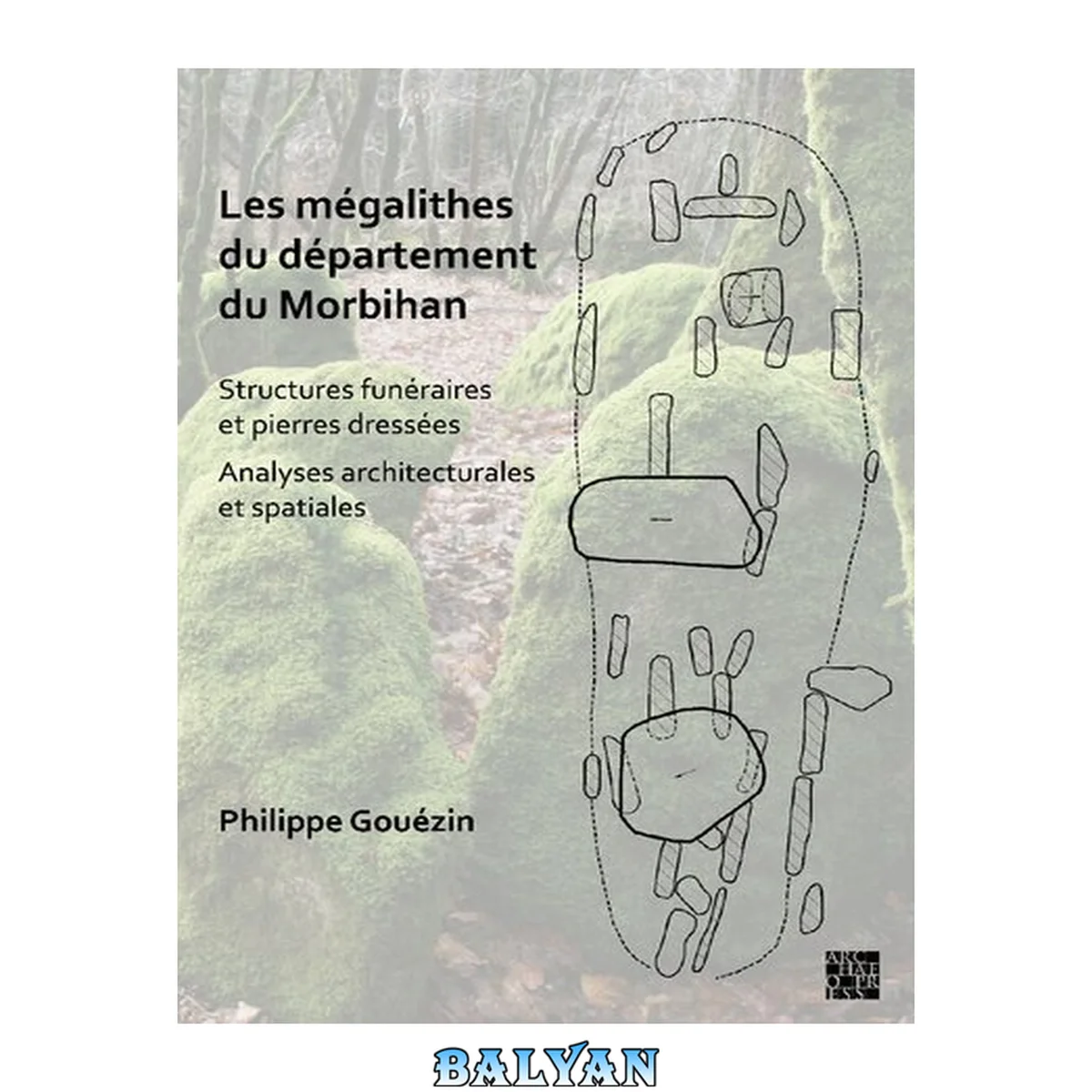 جلد کتاب Les mégalithes du département du Morbihan : Structures funéraires et pierres dresses / Analyses architecturales et spatiales