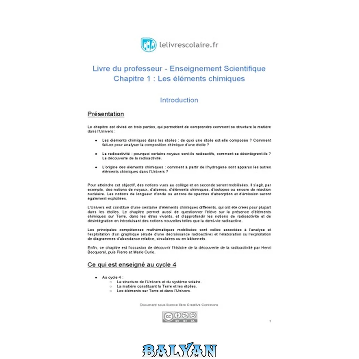 جلد کتاب Enseignement scientifique 1re Livre du professeur lelivrescolaire