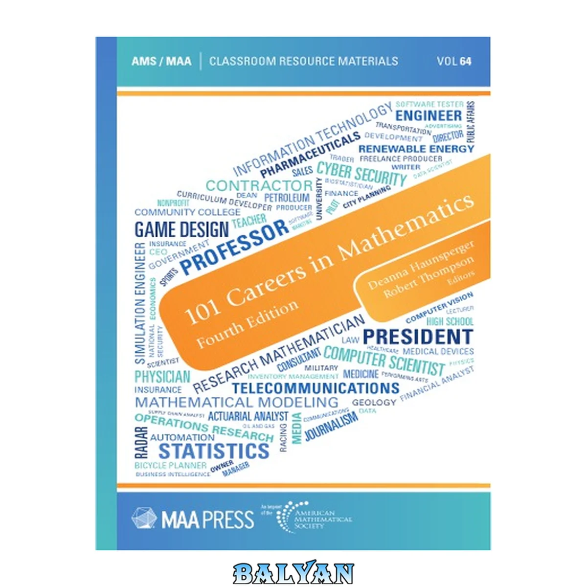 جلد کتاب 101 careers in mathematics