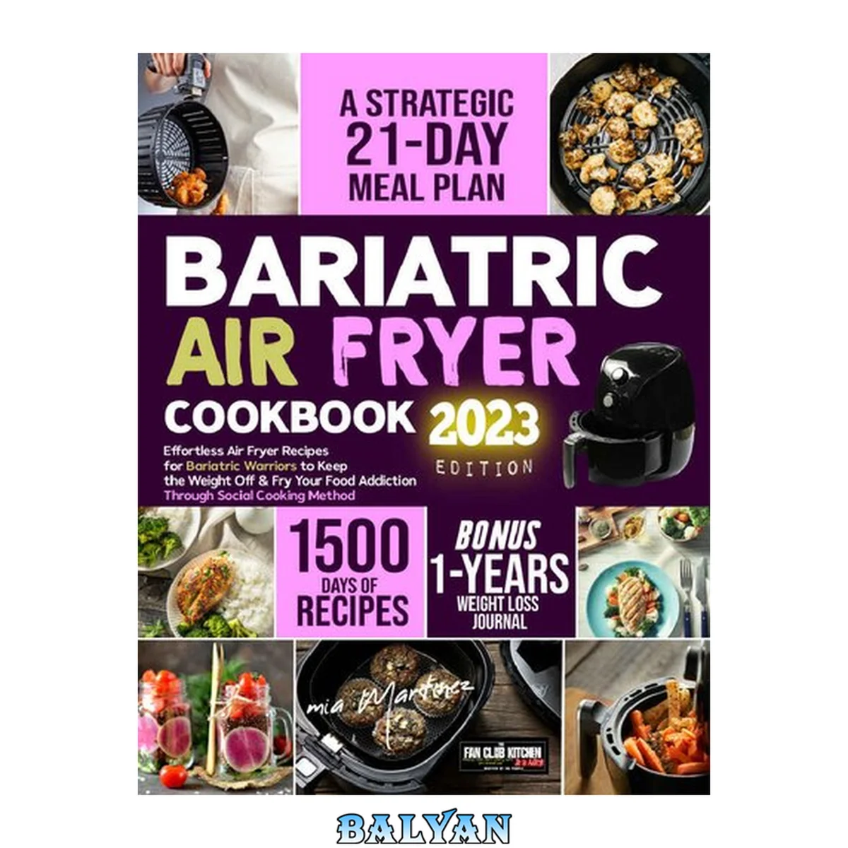 جلد کتاب Bariatric Air Fryer Cookbook