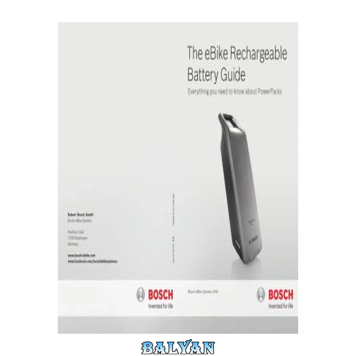 جلد کتاب The eBike Rechargeable Battery Guide