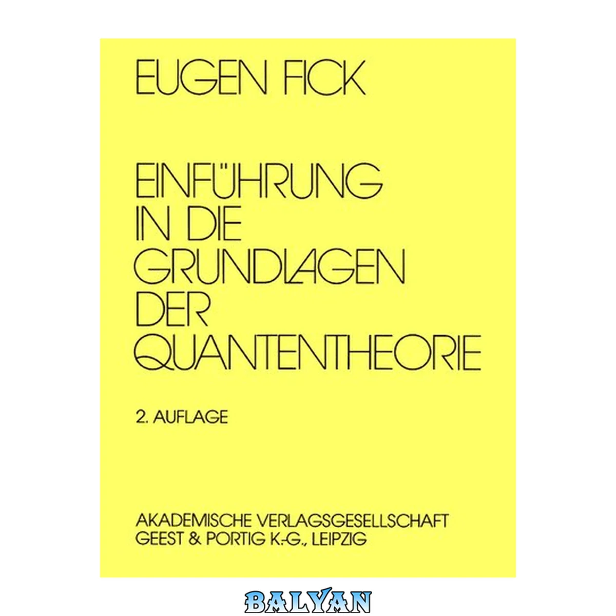 جلد کتاب Einführung in die Grundlagen der Quantentheorie