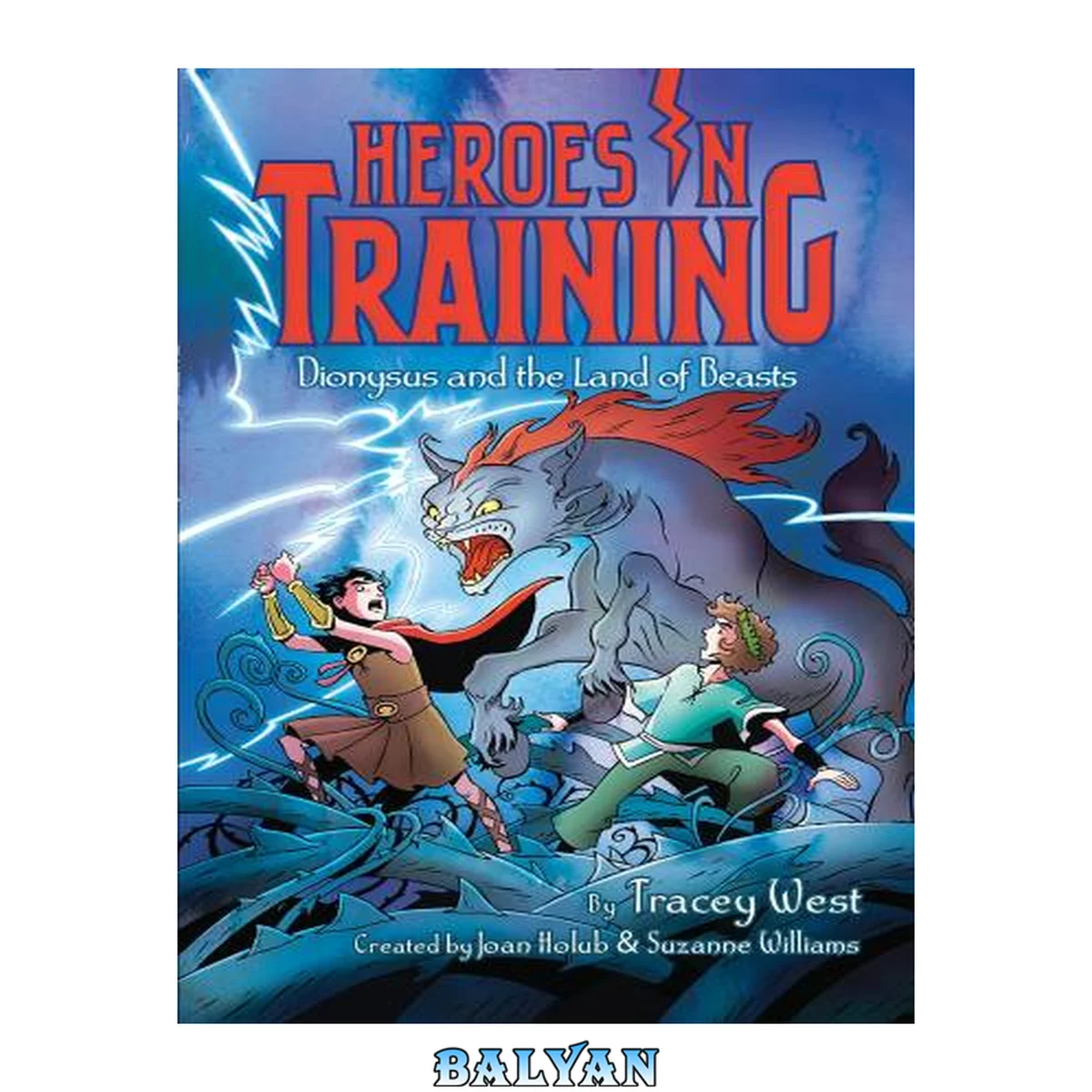 جلد کتاب Dionysus and the land of beasts [eBook - NC Kids Digital Library] : Heroes in Training Series, Book 14