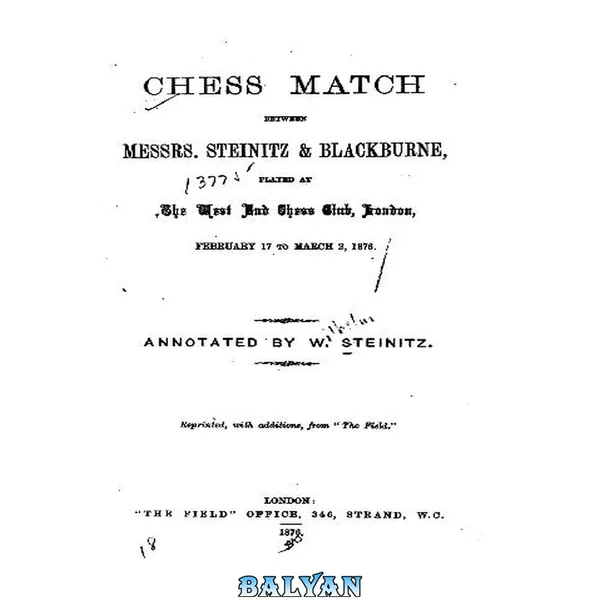 Chess Match between Steinitz & Blackburne