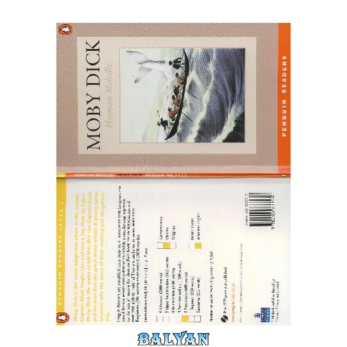 جلد کتاب Moby Dick (Penguin Readers - level 2)