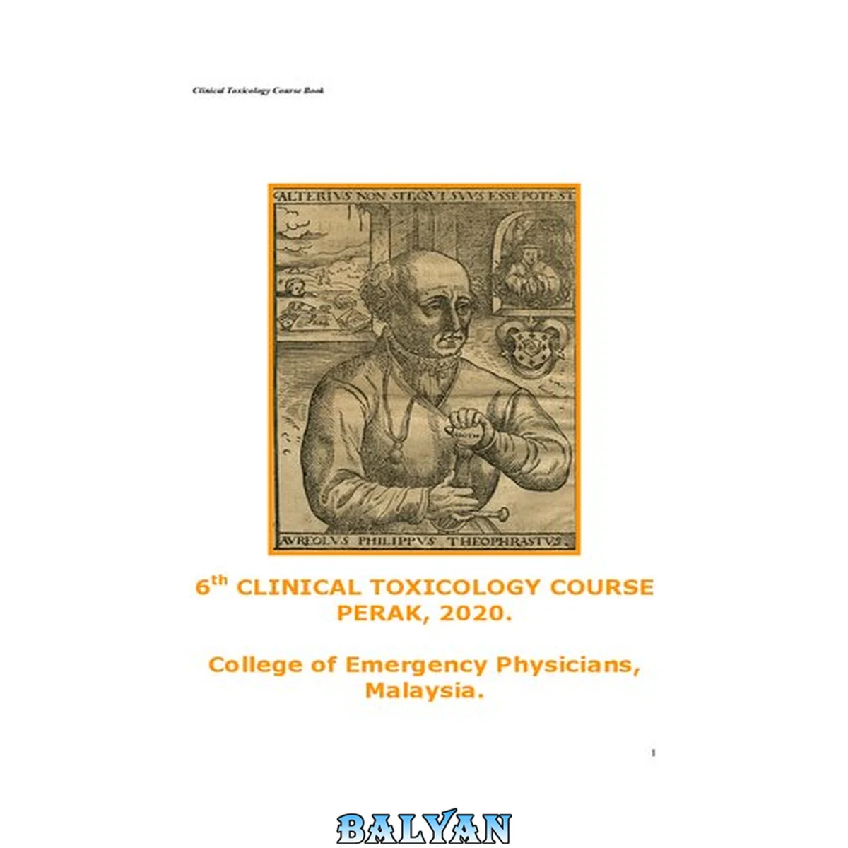 جلد کتاب Clinical Toxicology Course Book