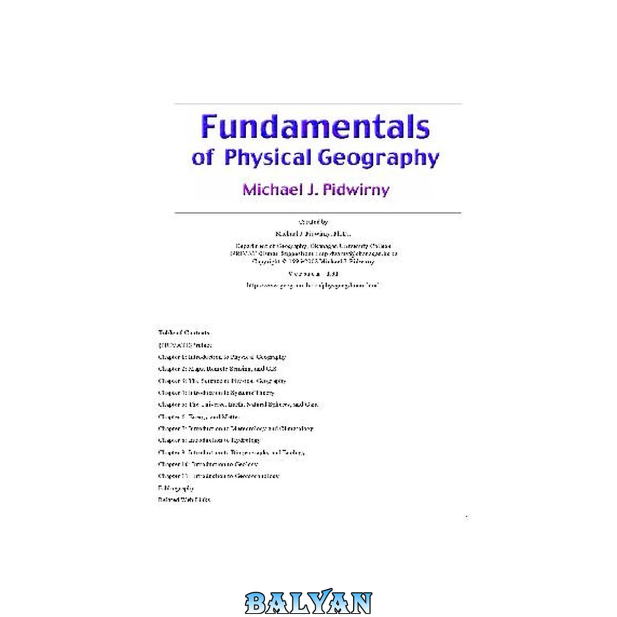 جلد کتاب 2002 Pidwirny - Fundamentals of physical geography.doc