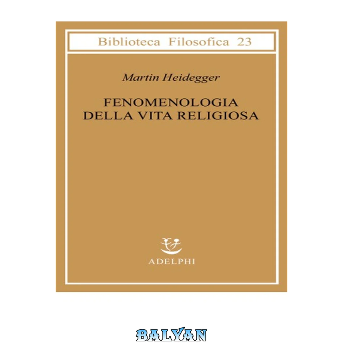 جلد کتاب Fenomenologia della vita religiosa