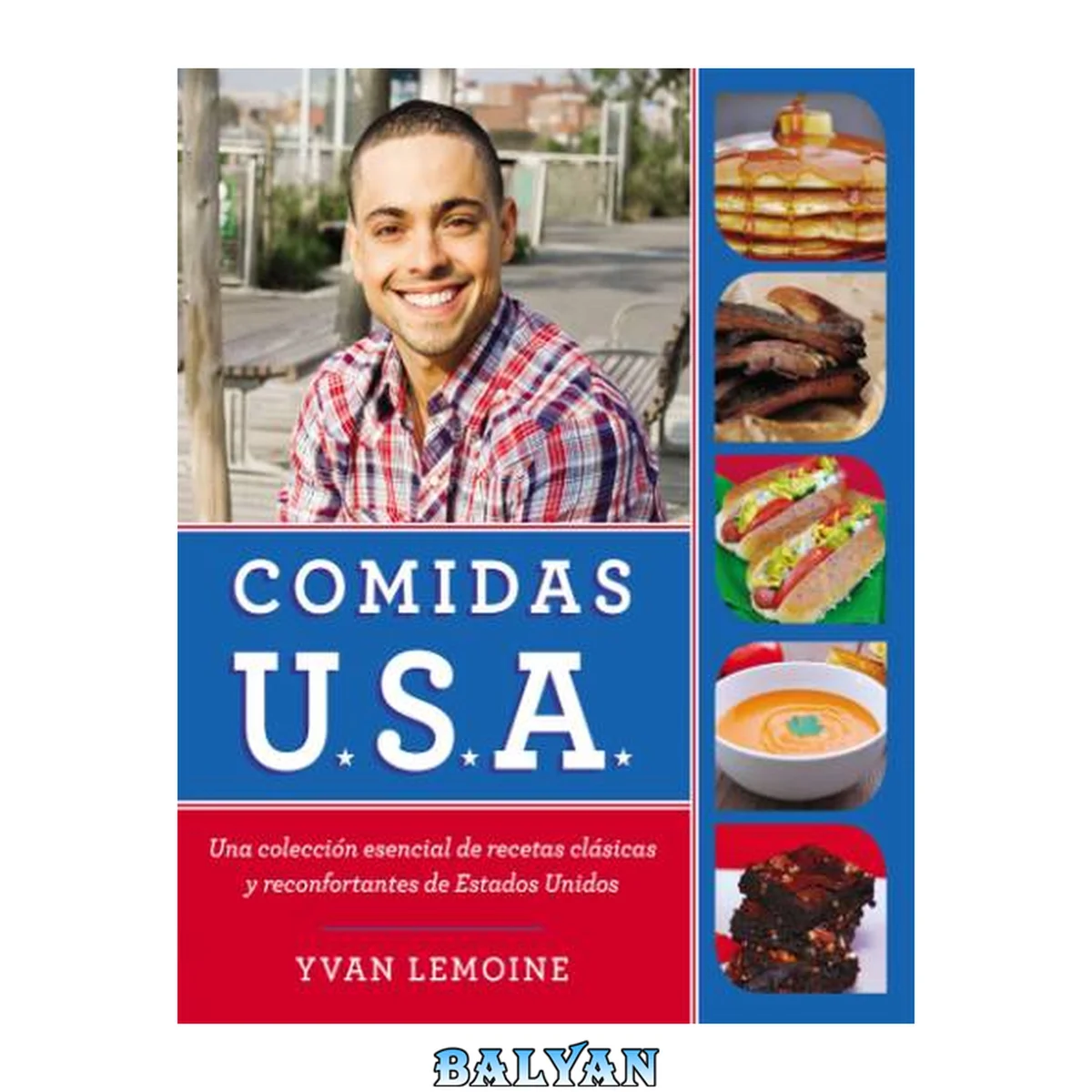 جلد کتاب Comidas U.S.A. : una colección esencial de recetas clásicas y reconfortantes de Estados Unidos