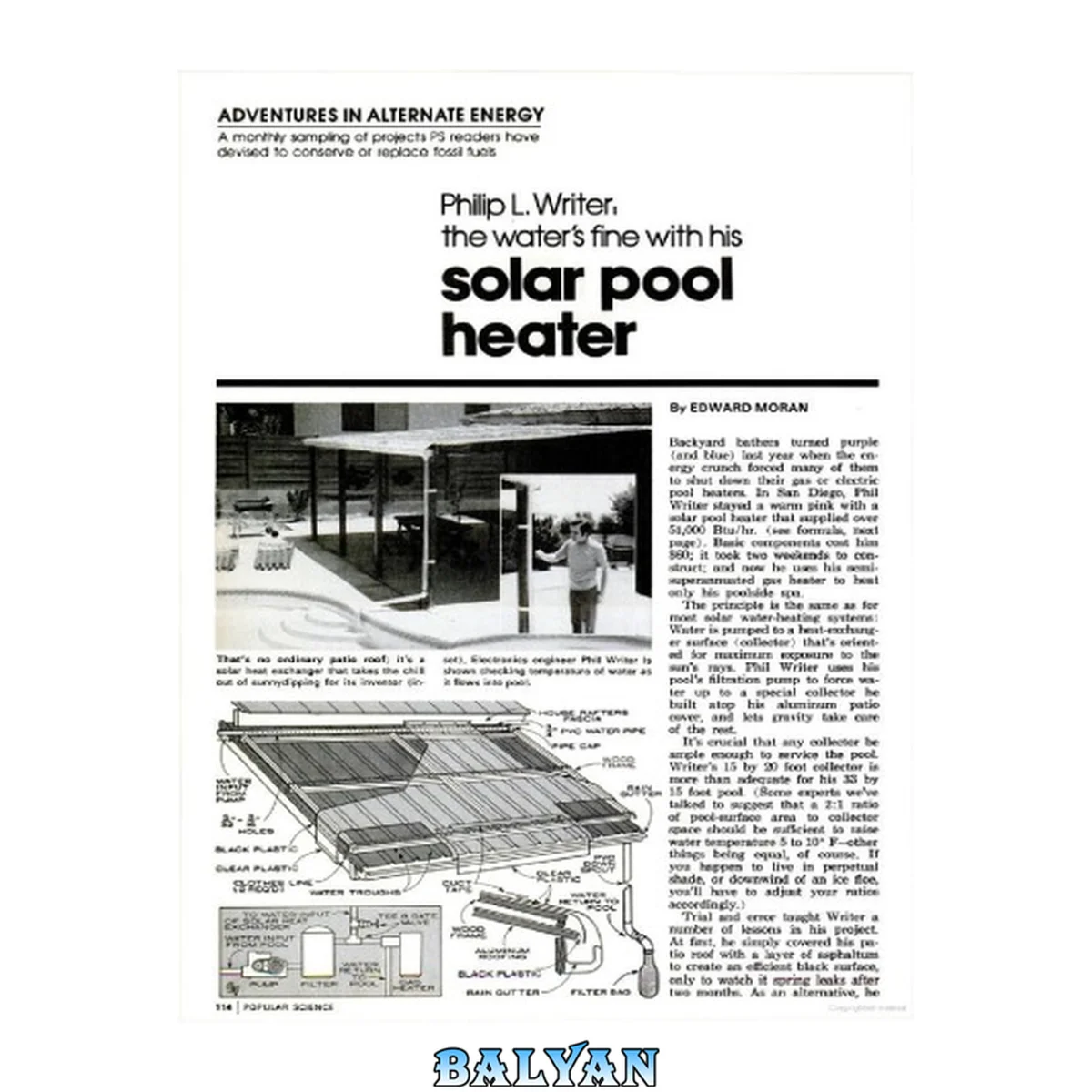 جلد کتاب How to build a solar heater : a complete guide to building and buying solar panels, water heaters, pool heaters, barbecues, and power plants