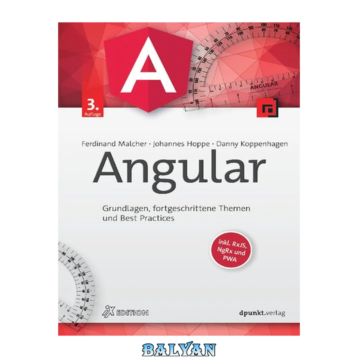 جلد کتاب Angular Grundlagen, fortgeschrittene Themen und Best Practices - inklusive NativeScript und NgRx
