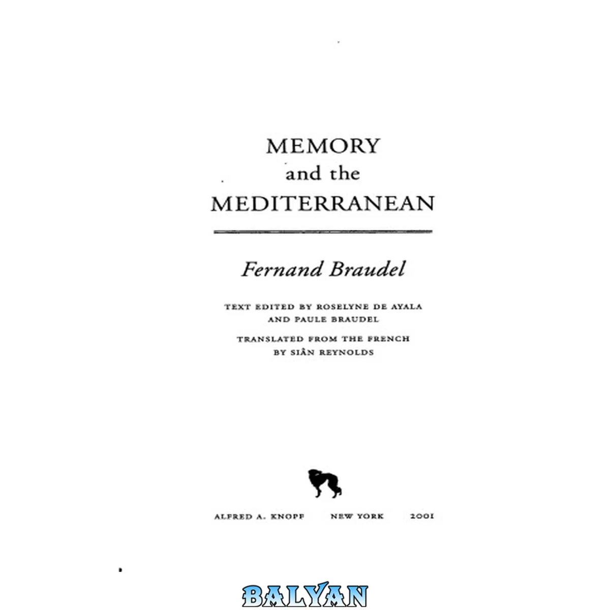 جلد کتاب Memory and the Mediterranean