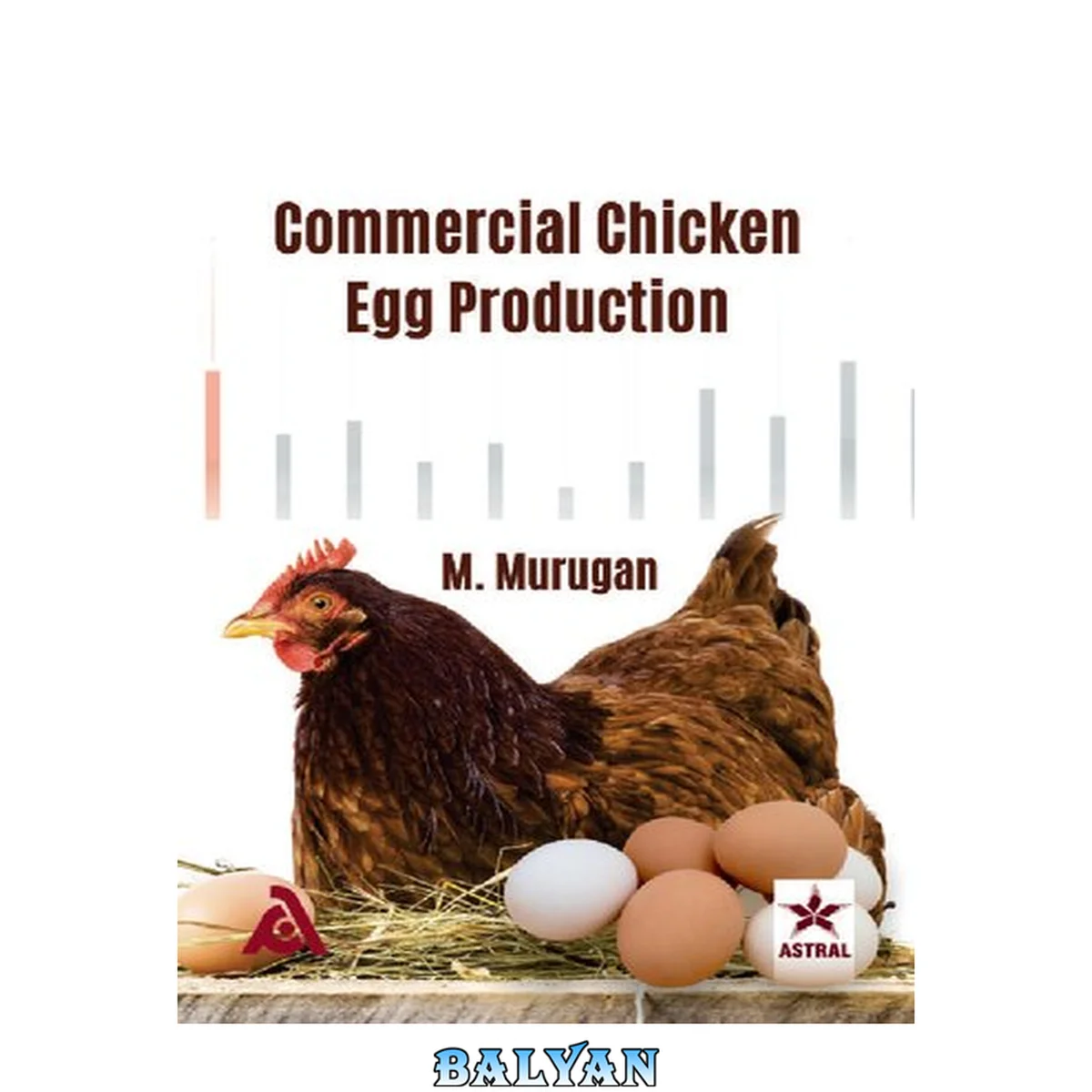 جلد کتاب Commercial chicken egg production