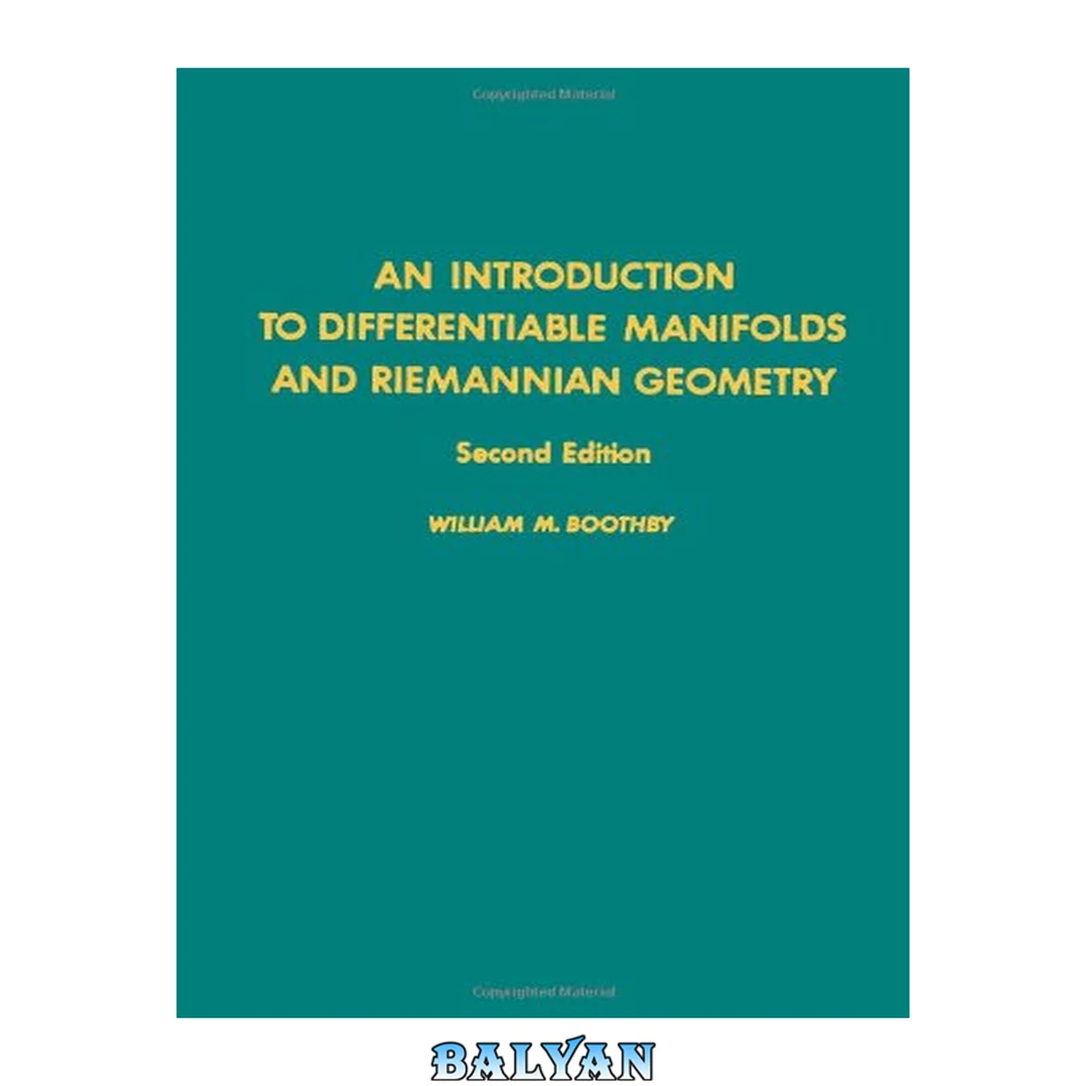 جلد کتاب An Introduction to Sifferentiable Manifolds and Riemannian Geometry