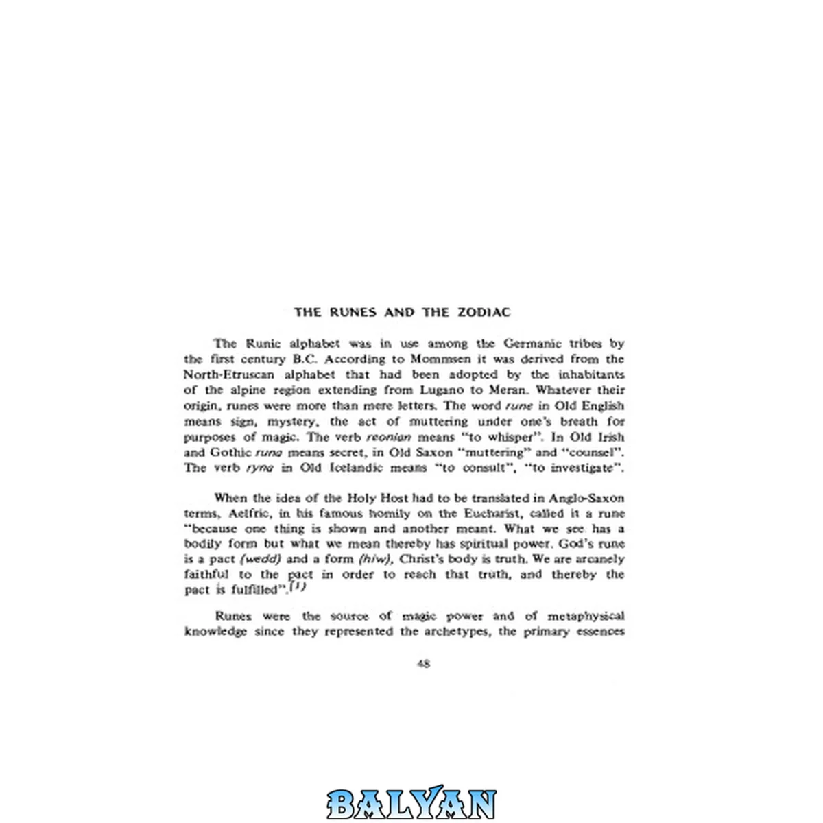 جلد کتاب The Runes and the Zodiac